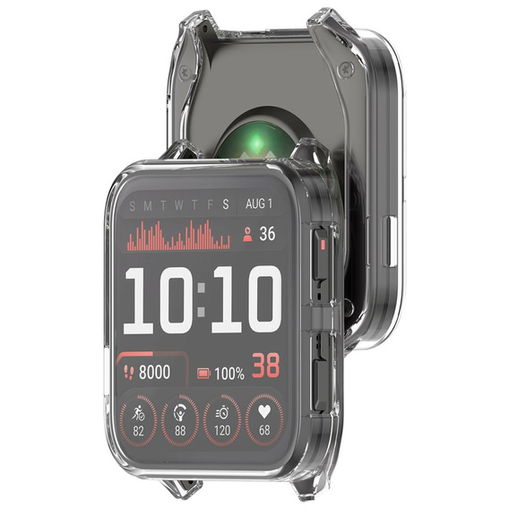 2w1 Etui z Osłoną na ekran do Garmin Venu X1, Przezroczyste
