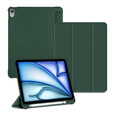 Etui do iPad Air 13" 2025/2024 (7/6 gen.), Smartcase z miejscem na rysik, ciemnozielone