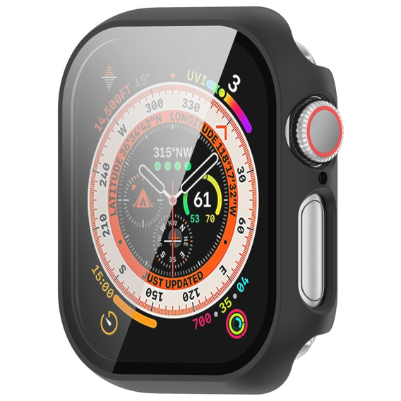 2w1 Etui + Szkło Hartowane do Apple Watch 10/11 42MM, Czarne