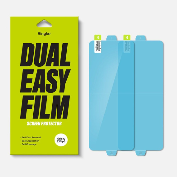 Folia Ochronna Ringke Dual Easy do Samsung Galaxy Z Flip7 FE / Z Flip6, dwie sztuki
