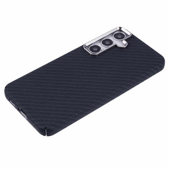 Etui do Samsung Galaxy S25, Carbon Fiber MagSafe, czarne