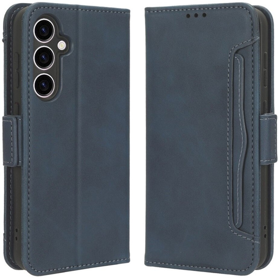 Etui z klapką do Samsung Galaxy S23 FE, Card Slot, niebieskie