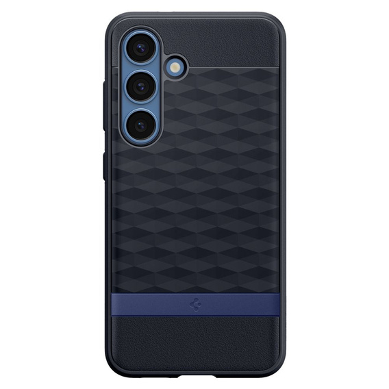 Etui Spigen do Samsung Galaxy S25+ Plus, Parallax Mag, do MagSafe, granatowe + Szkło Hartowane 9H