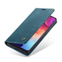 Etui CASEME do Samsung Galaxy A50/A50S/A30S, Leather Wallet Case, niebieskie