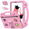 Etui do Samsung Galaxy Tab S7/S8/S9, Cute Patterns, z podstawką, Różowe