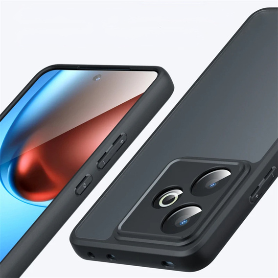 Etui do Realme GT 7 / 7T, Fusion Hybrid, przezroczyste / czarne