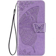 Etui z klapką do Xiaomi Redmi A5, Butterfly, fioletowe
