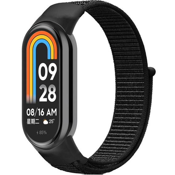 Pasek Nylonowy do Xiaomi Smart Mi Band 8 / Xiaomi Smart Mi Band 9, Czarny