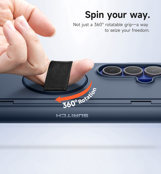 Etui do Samsung Galaxy Z Fold7, Suritch, niebieskie