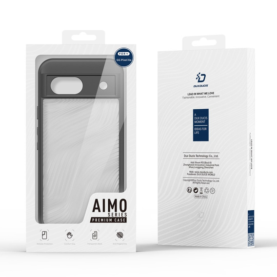 Etui DuxDucis do Google Pixel 8A, Aimo case, przezroczyste / czarne