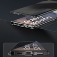 Etui do Samsung Galaxy S25 Ultra, Privacy Dual Glass, czarne