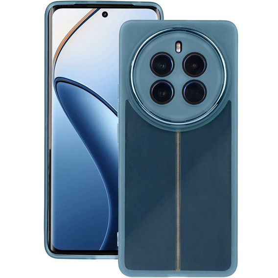Etui silikonowe do Oppo Reno 11F 5G, z ochroną aparatu, przezroczyste / niebieskie
