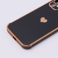 Etui do Apple iPhone 11, Electro heart, czarne