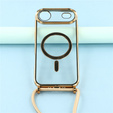 Etui do iPhone Air, Electro MagSafe, złote + Smycz