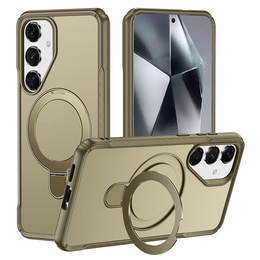 Etui do Samsung Galaxy S25/S24 z magnetyczną podstawką – khaki
