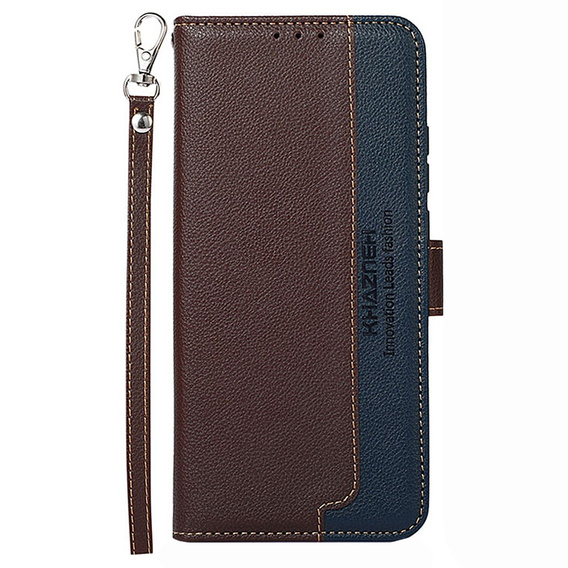 Etui Wallet do Samsung Galaxy S22+ Plus 5G, KHAZNEH RFID, Dual Color, Brown