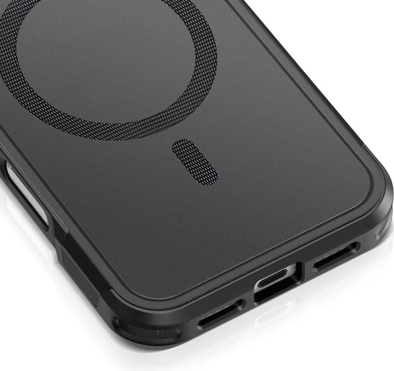 Etui pancerne do iPhone 17 Pro, MagForce MagSafe, czarne