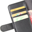 Etui z klapką do Motorola Moto G7 Play, Flexi Book, czarne