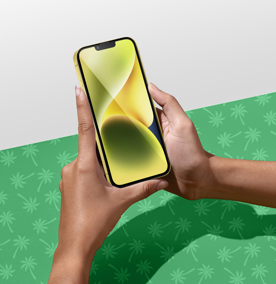 Szkło hartowane 5D Full Glue Smart Palm do iPhone 14