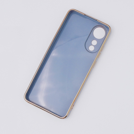 Etui do Oppo A78 4G, Glamour CamShield, niebieskie