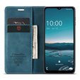 Etui CASEME do Samsung Galaxy M33 5G, Leather Wallet Case, niebieskie