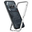 Etui LUPHIE do Nothing Phone 2a / 2a Plus, Armor Bumper, srebrne