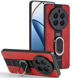 Etui do Realme 12 Pro 5G / 12 Pro+ 5G, Leather Kickstand Ring, czerwone
