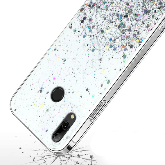 Etui do Huawei P Smart 2019, Glittery, przezroczyste