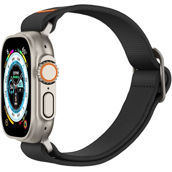 Pasek SPIGEN do Apple Watch 1/2/3/4/5/6/7/8/9/10/11/SE Ultra 1/2/3 42/44/45/46/49mm, Fit Lite Ultra, Czarny