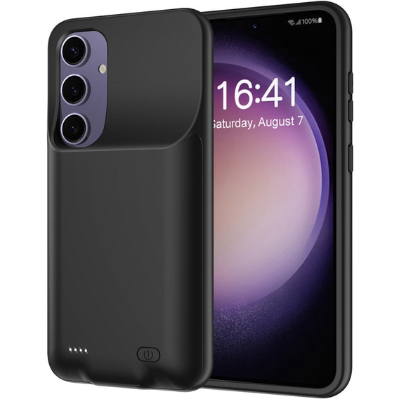 Etui z Baterią 6500mAh do Samsung Galaxy S25, czarne