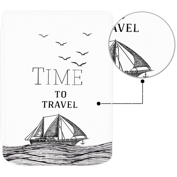 Etui do PocketBook Verse / Verse Pro, Smartcase, Time to travel