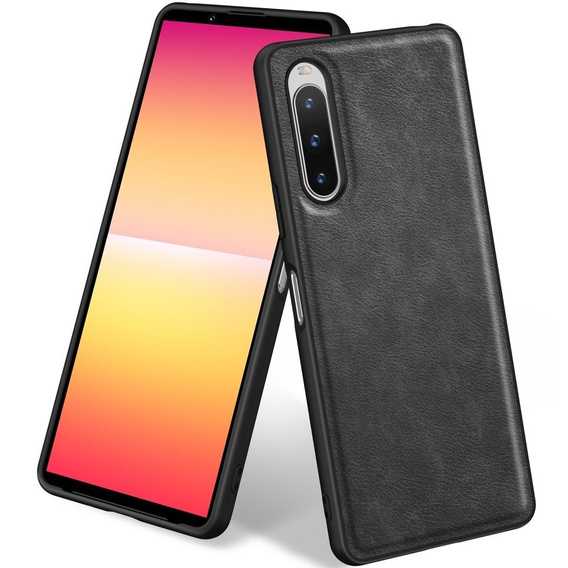 Etui Leather Case do Sony Xperia 10 V, Czarne