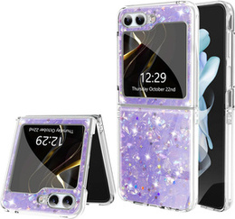 Etui do Samsung Galaxy Z Flip 5 5G, Sparkle, fioletowe