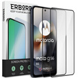2x Szkło Hartowane do Motorola Moto G56 5G, ERBORD 3D pełne, szybka na cały ekran