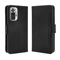 Etui z klapką do Xiaomi Redmi Note 10 Pro, Card Slot, czarne