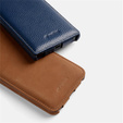 Etui MELKCO z klapką do Samsung Galaxy S25 Ultra, skórzane, flip, czarne