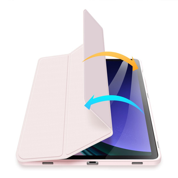 Etui do Samsung Galaxy Tab S10 Lite / S10 FE / S9 FE, Dux Ducis TOBY, różowe