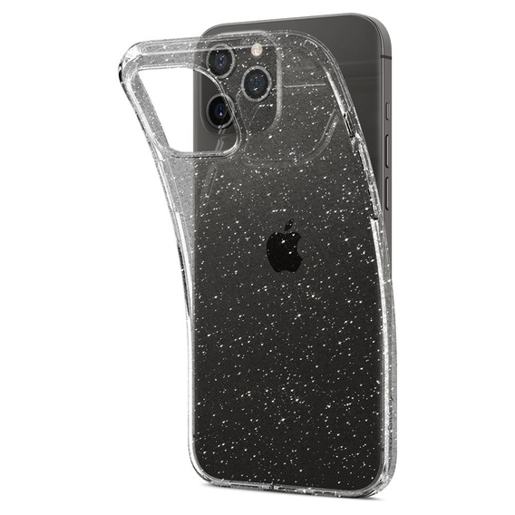 Etui Spigen do iPhone 12 / 12 Pro, Liquid Crystal, przezroczyste brokat