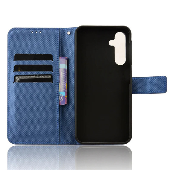 Etui z klapką do Samsung Galaxy M55 5G, Wallet Smart Magnet, niebieskie