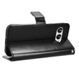 Etui z klapką do T Phone 3 5G, Crazy Horse Wallet, czarne