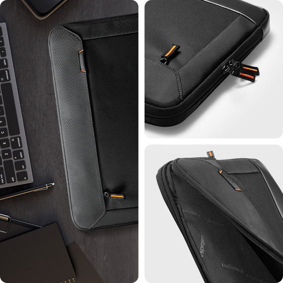 Spigen Etui na Laptop 15"-16", Klasdan KD100 Sleeve, Czarne