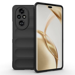 Etui pancerne do Honor 200 Pro 5G – czarne, elastyczne, z wytrzymałego TPU