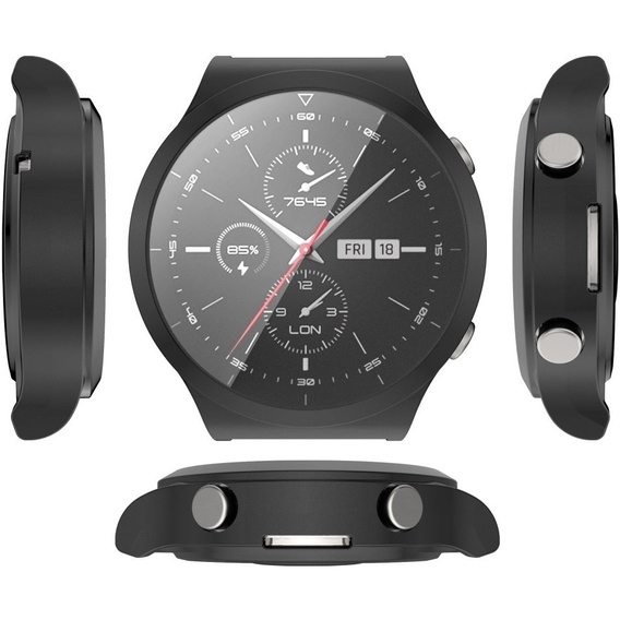 2w1 Etui z Osłoną na ekran do Huawei Watch GT 2 PRO, Czarne