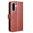 Etui z klapką do Samsung Galaxy A36 5G, Crazy Horse Wallet, brązowe