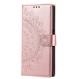 Etui z klapką do Samsung Galaxy A55 5G, Mandala, różowe rose gold