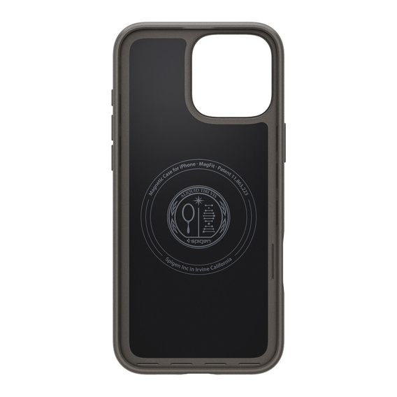 Etui Spigen do iPhone 16 Pro, Thin Fit Mag, szare