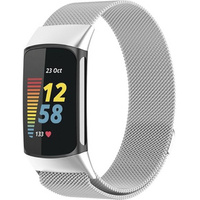 Pasek Milanese do Fitbit Charge 5, Srebrny