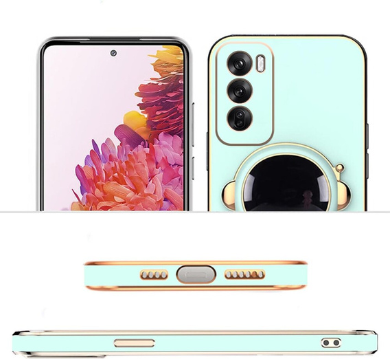 Etui do Oppo Reno 12, Astronaut, zielone