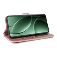 Etui z klapką do Xiaomi Poco F7 Ultra, Crossbody Leather Wallet, różowe