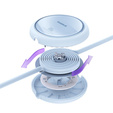 Baseus Free2Draw Mini – zwijany kabel USB‑C 100 W, 1m - niebieski